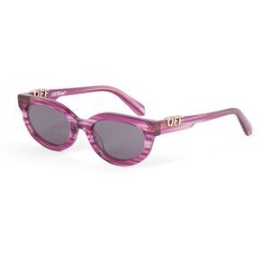 NEW OFF-WHITE SUNGLASSES, WOMEN PURPLE ROUND EYEWEAR OFF-WHITE